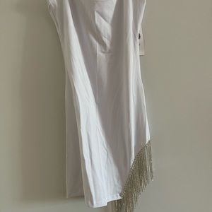 White dress with crystals